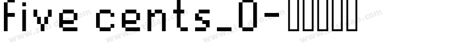 five cents_0字体转换